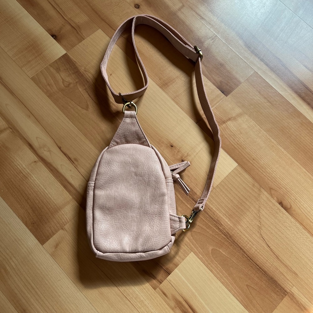 Joy Susan Skyler Sling Bag in Rose Quartz